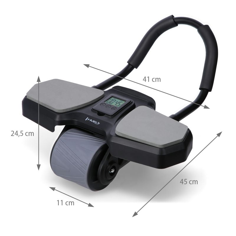 HMS Ka10 Black Abs Wheel Automatic Wheel For Exercising The Abdominal Muscles With Support fekete táska 17-38-033