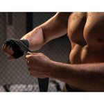 DBX Bushido Cotton Boxing Wraps - 4 Meters | Black elastyczne złote martial arts equipment