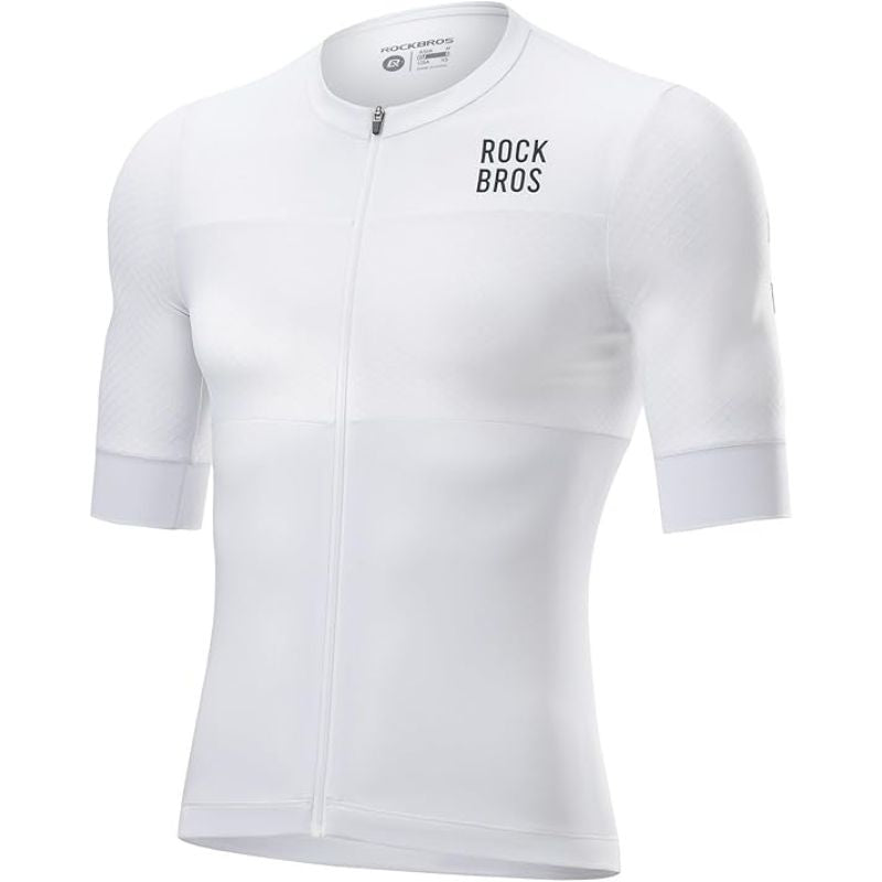 Rockbros Men's Cycling Jersey White 3D