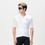 Rockbros 15200025 Short Sleeve Cycling Jersey Size XXL - White biały \ xxl póló