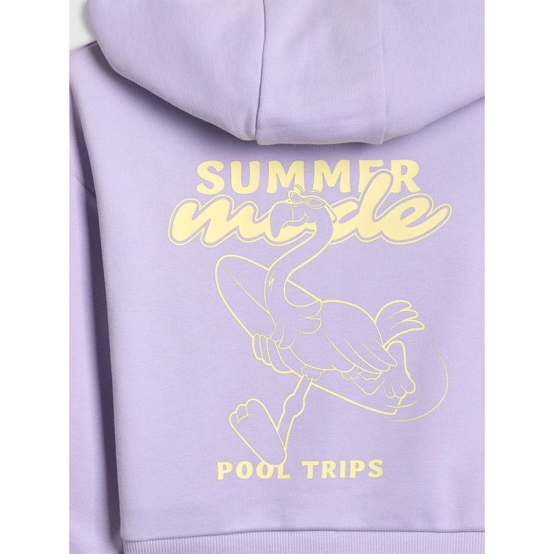 4F Girls' loose sweatshirt with hood 158/164 pulóver