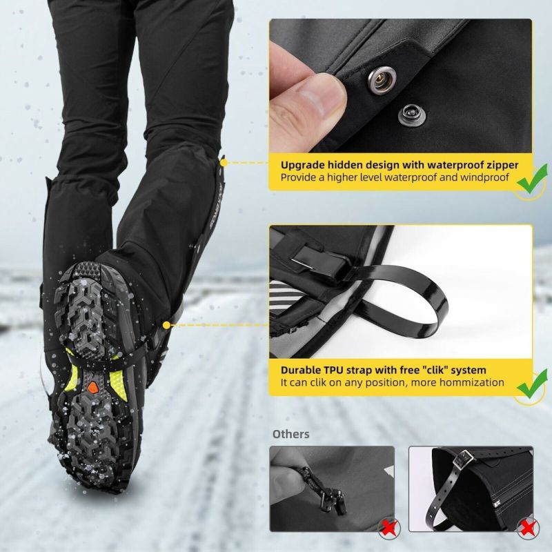 Rockbros waterproof gaiters TT014 fekete kiegészítő SI21400014003