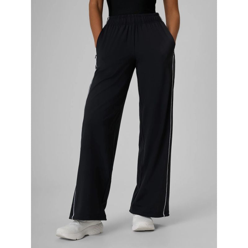 Women's quick-drying wide-leg trousers 4F