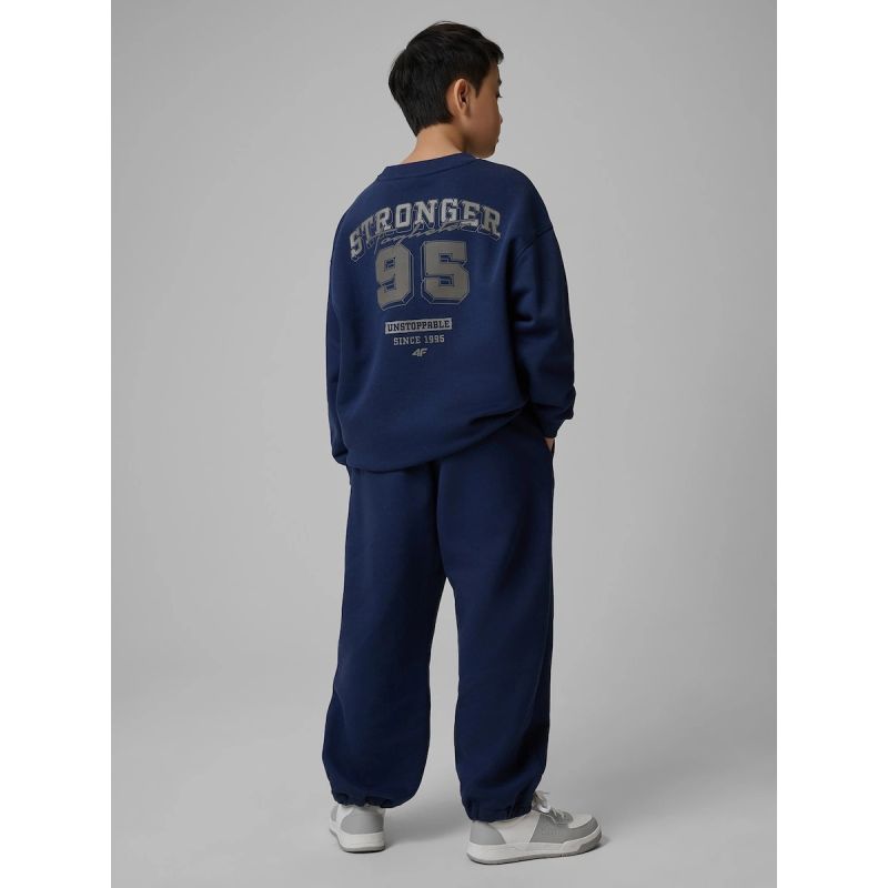 Boys' wide leg sweatpants 4F