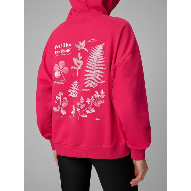 Women's loose sweatshirt with hood 4F