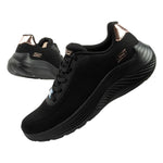 Skechers women's sports Bobs Squad Waves lightweight fashionable fekete utcai cipő