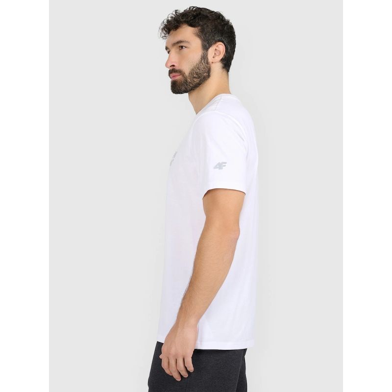 Men's regular printed T-shirt 4F 4FRAW25TTSHM3384-10S póló