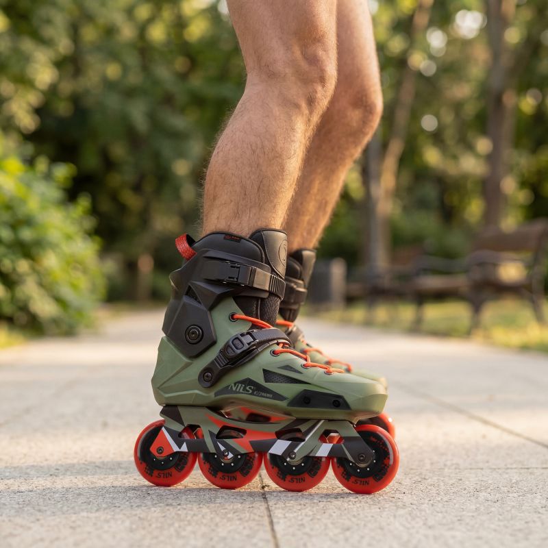 Na1601 Slayd Slalom Roller Skates Green Size 42 Nils Extreme zöld utcai cipő