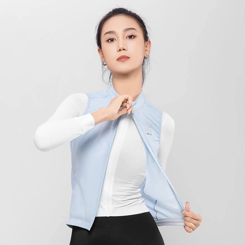 Rockbros ROAD TO SKY women's lightweight breathable cycling vest S - blue s \ niebieski vests