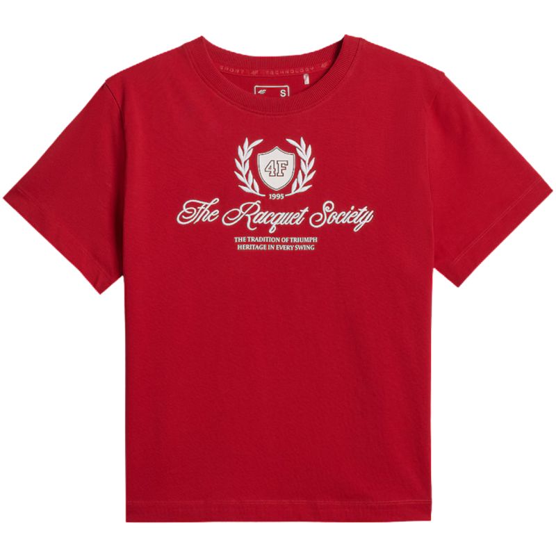 4F Women's T-shirt F2738 62S piros póló