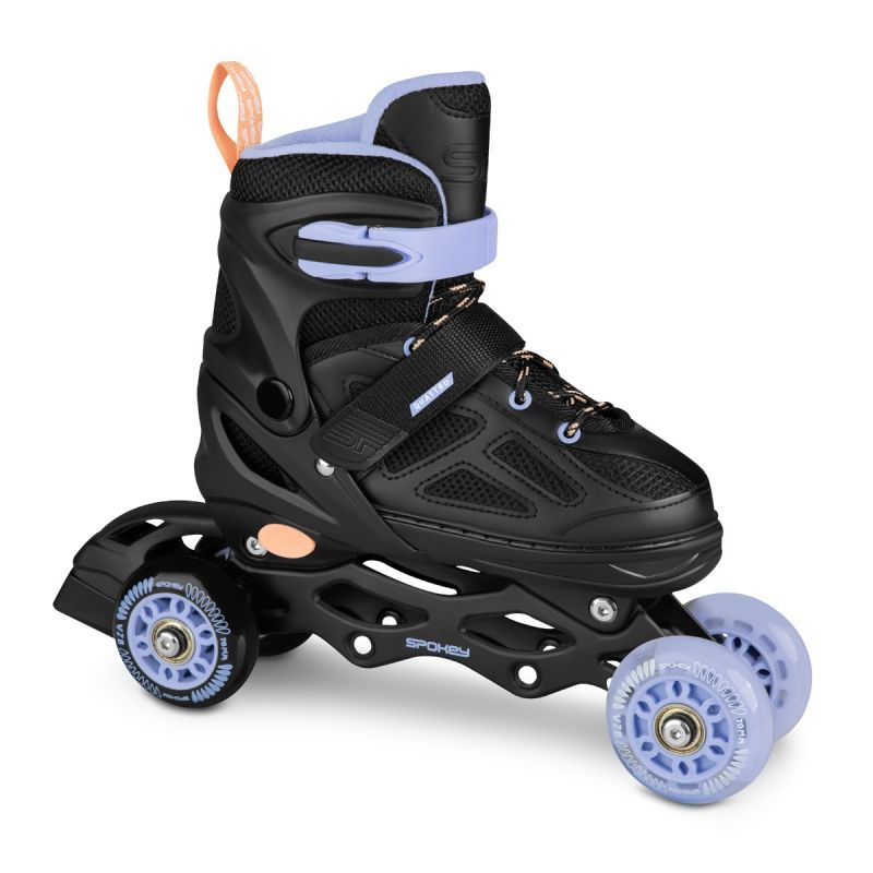 Spokey Quattro 4IN1 SPK-943431 inline skates size 38-41 BK/VT Szabadidő kiegészítő