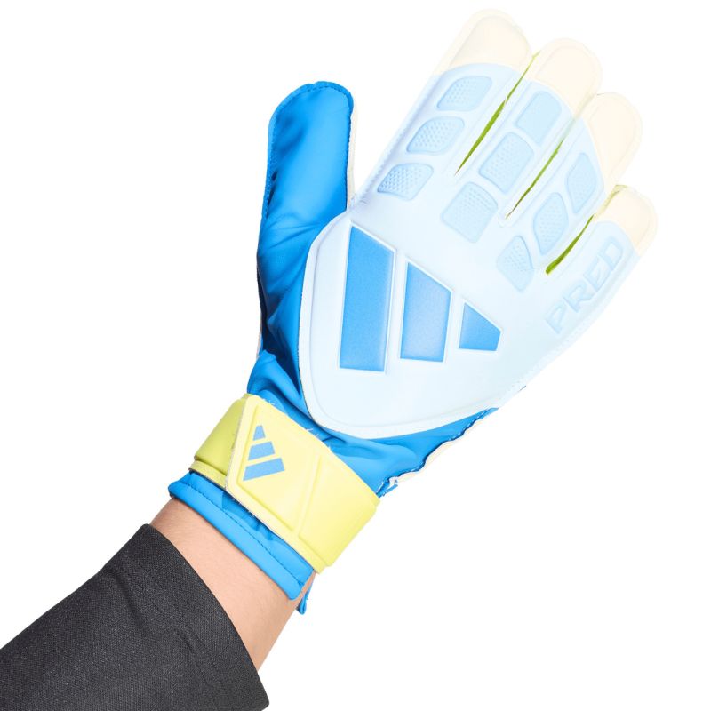 adidas Predator Training Goalkeeper Gloves White, Yellow, and Blue KA7786 kék kapuskesztyű