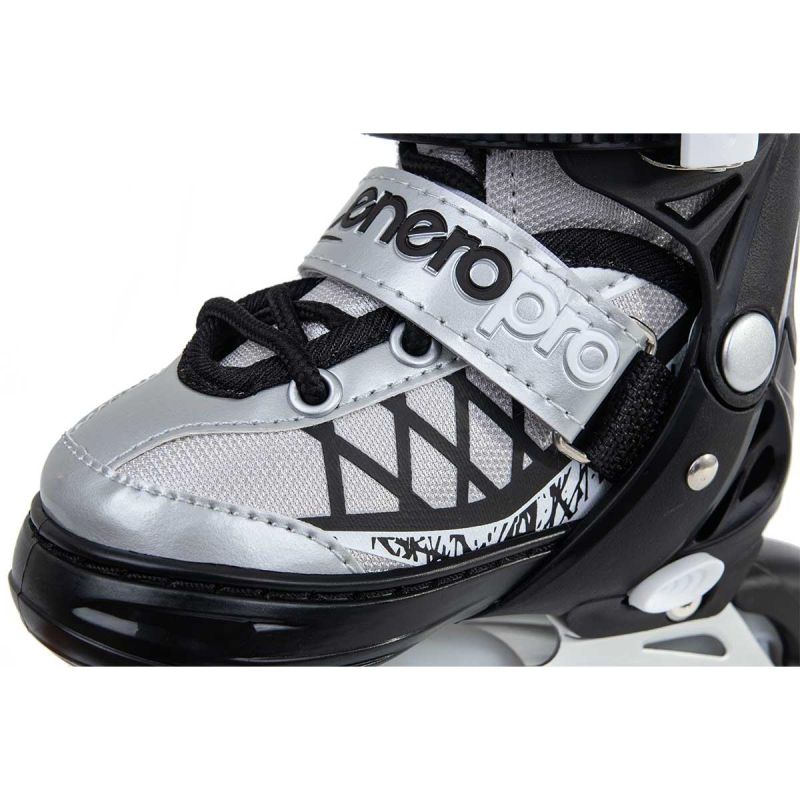 Enero Pro Roller Skates-Roller Skates-Ice Skating 4in1 Led 34-37 Gray szürke skates, roller skates