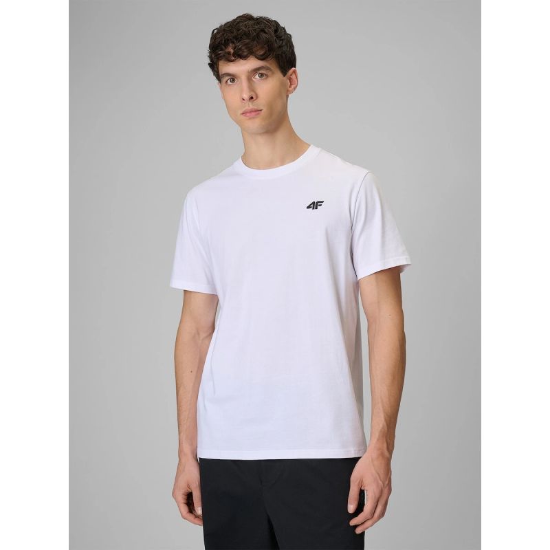Men's regular plain T-shirt 4F 4FRMM00TTSHM4192-10S póló