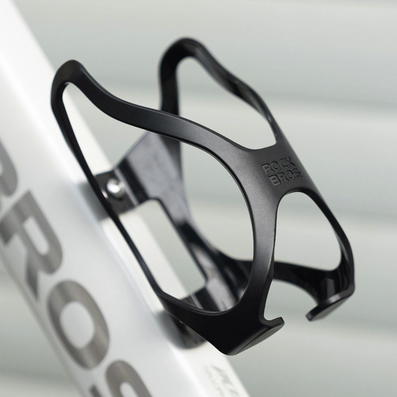 Rockbros LK24-H018 bottle holder plastic basket - black czarny water bottles, training equipment