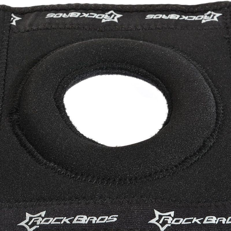Rockbros sports protector for patella and knee joint, size - black fekete protectors and knee pads