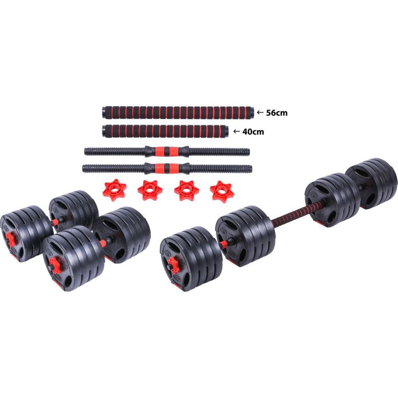 Pure 2 Improve Foldable Composite Bar Bell 40kg dumbbell, strength training equipment, training equipment