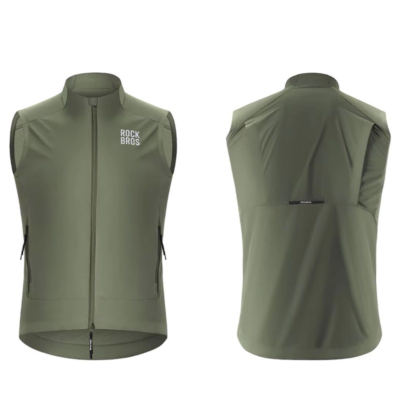 Rockbros Windproof Vest Spring/Autumn Size XS - Green zielony \ xs vests
