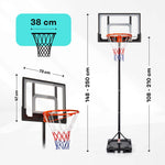 Meteor Denver Freestanding Basketball Hoop 108-210 cm uniw edzőfelszerelés 17903