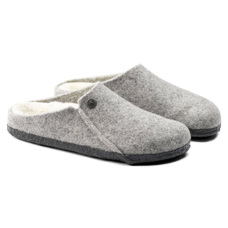 Birkenstock Zermatt Light Gray Wool Felt Insulated Men's/Women's Slippers Regular Wide (1015092) Kiegészítő