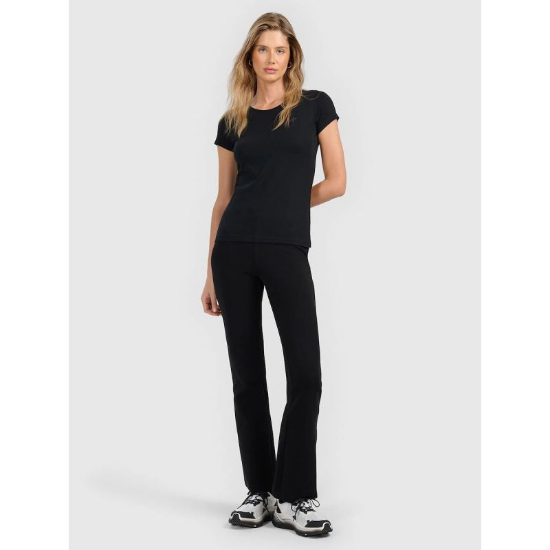 4F Women's knit with flared legs leggings 4FRAW25TTIGF320-20S