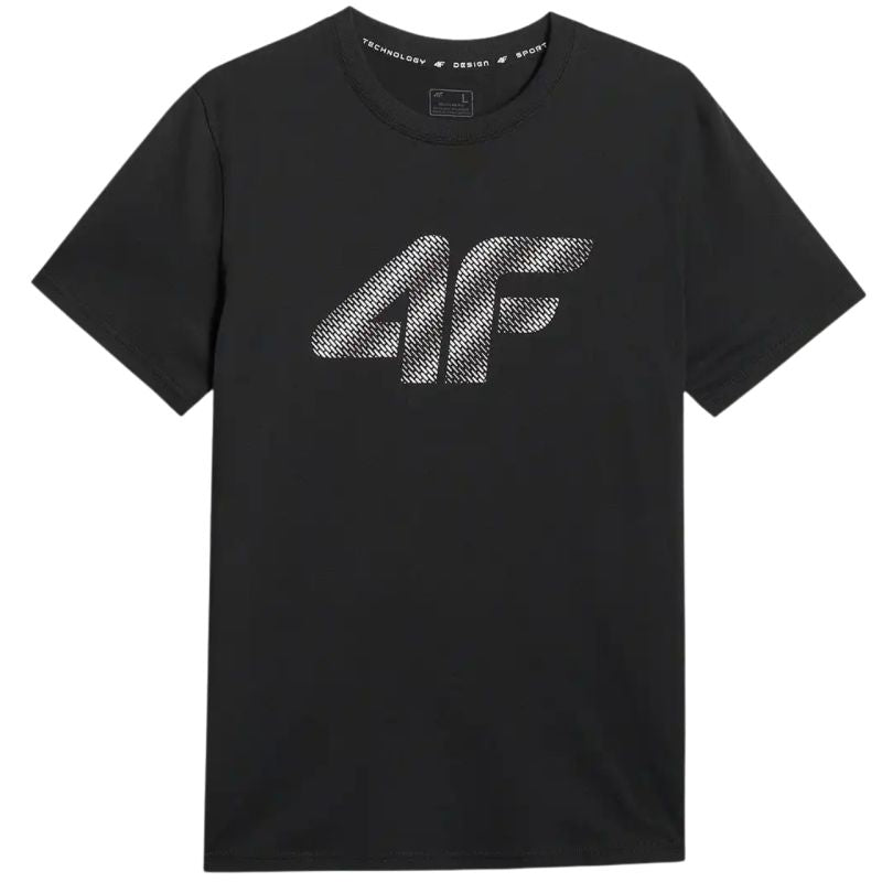 Men's T-shirt 4F M3342 deep 4FWMM00TTSHM3342 020S fekete póló