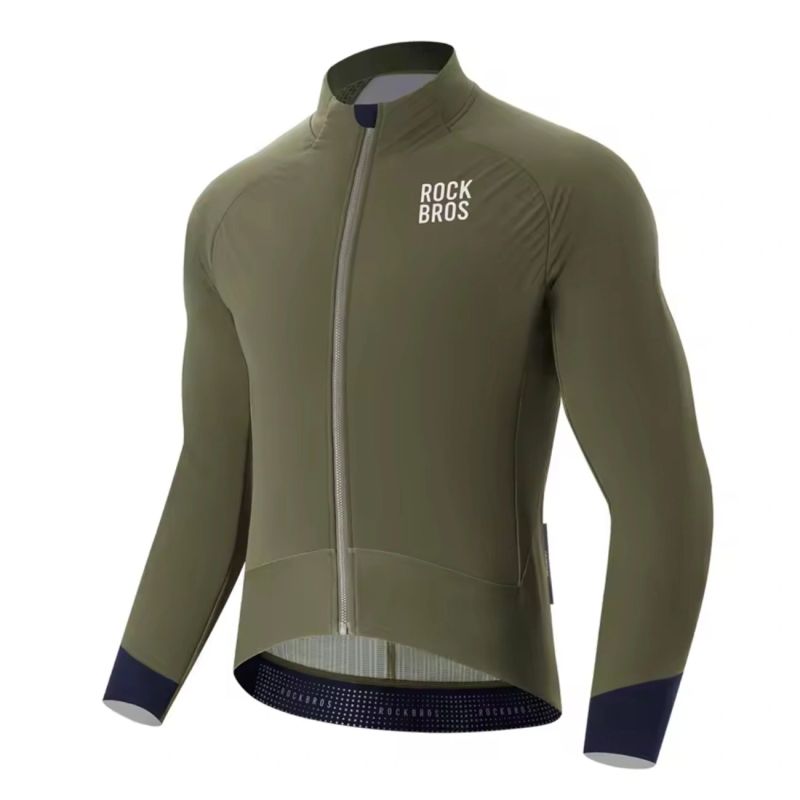Rockbros Winter Fleece Double Layer Cycling Size L - Green zielony \ l dzseki