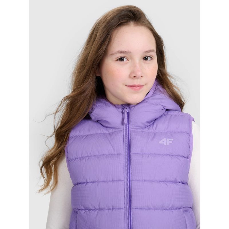 4f Girls' down vest with synthetic filling 4FJRAW25TVJAF322-51S Kiegészítő
