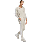 Men's adidas 3-Stripes Tricot Regular Tapered Pants Beige JY7721