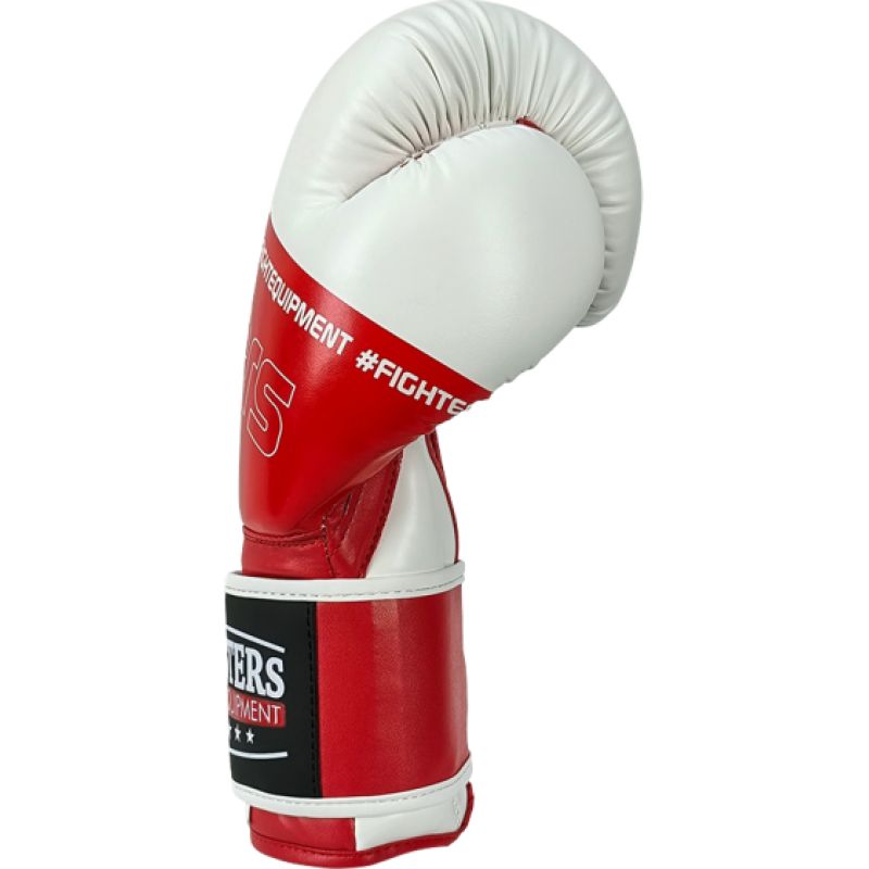 MASTERS FIGHT EQUIPMENT RPU-FOLK Boxing Gloves 12 oz White-Red piros kesztyű 013505-12