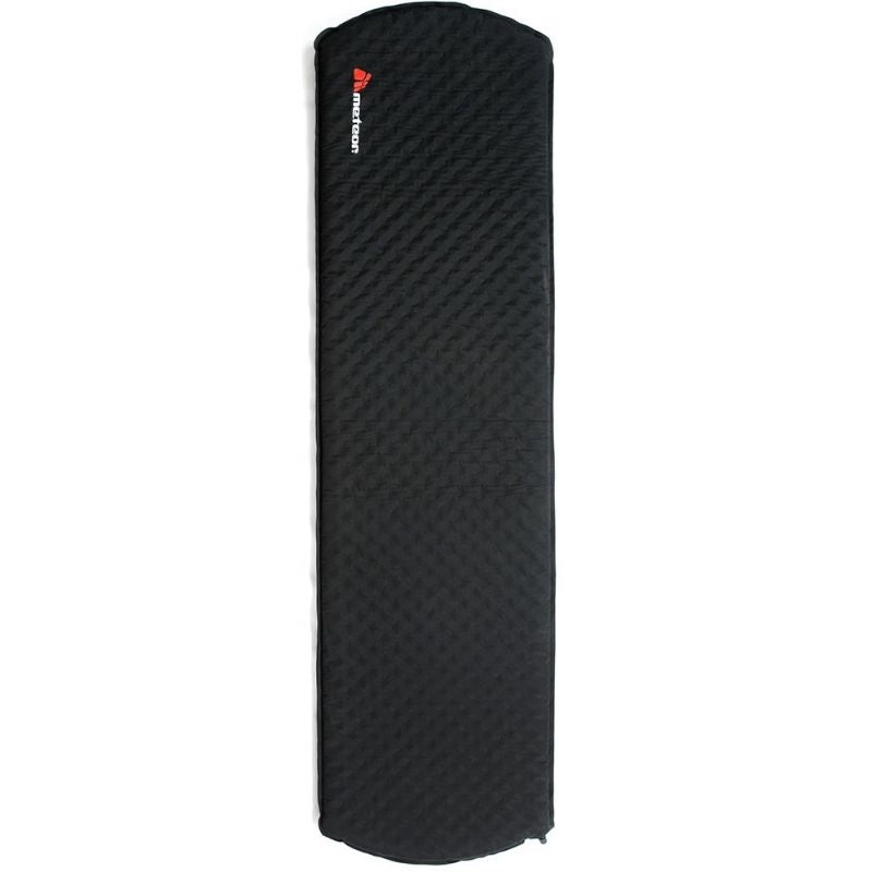 Meteor self-inflating mat, corrugated, black, fekete mats, training equipment, tourist equipment