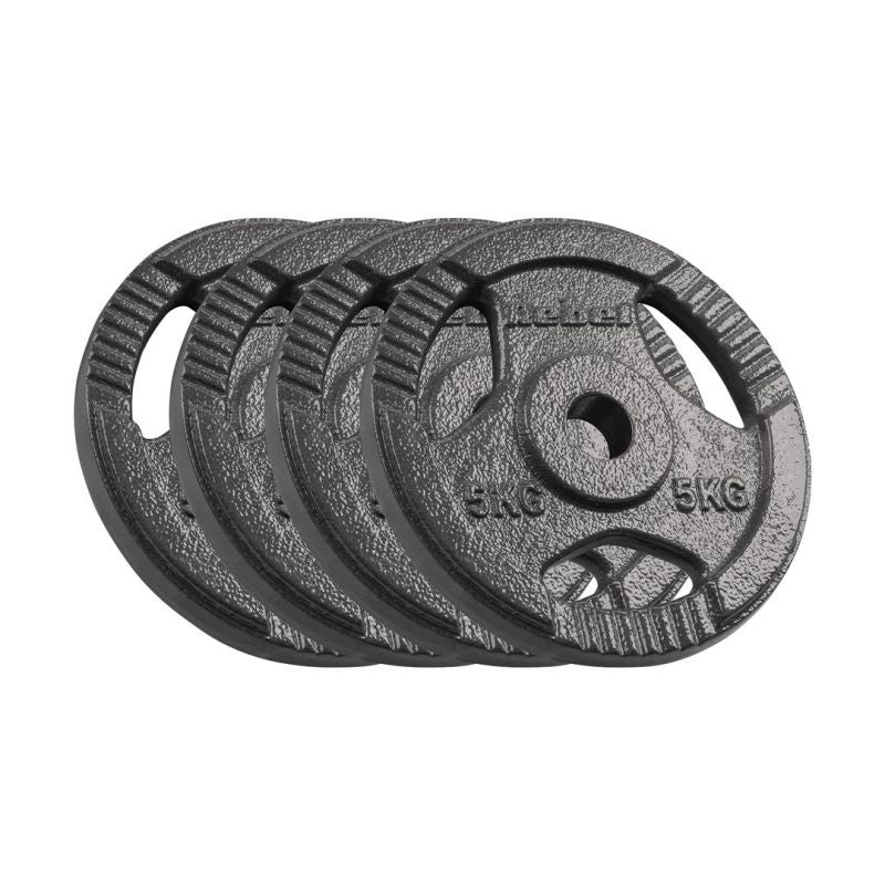 Rebel Set of 4 cast iron weight plates, 5 kg each, 31 mm hole, plates with handles, ACTIVE edzőfelszerelés RBA-2134