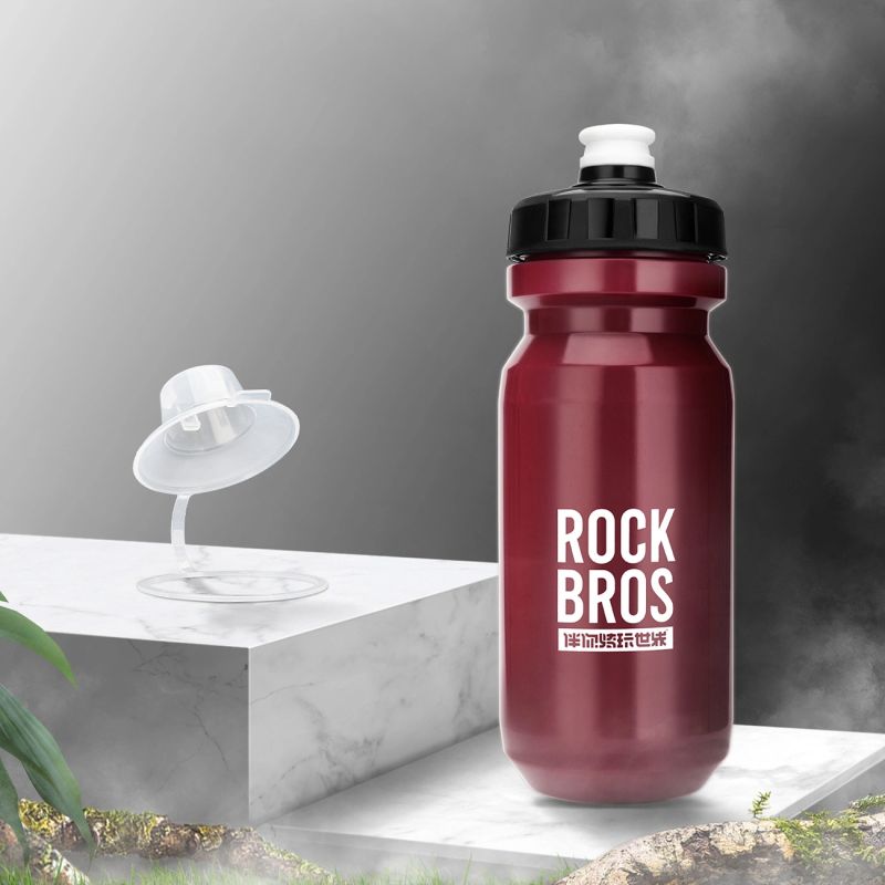 Rockbros 600 ml Bike Bottle - Red czerwony water bottles, training equipment