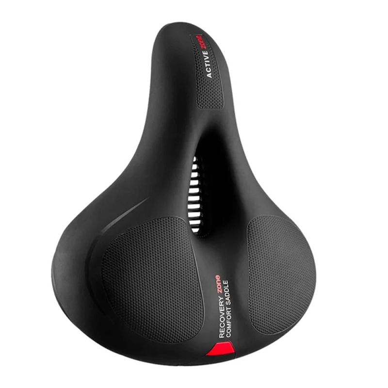 Rockbros AQ-6090R bicycle saddle - black and red czarny || czerwony kiegészítő 7016802870560-157404