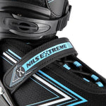Nils Extreme Nh11912 A 2in1 Roller Skates Black-Blue Size S (31-34) With Replaceable Hockey Blade kék görkorcsolya
