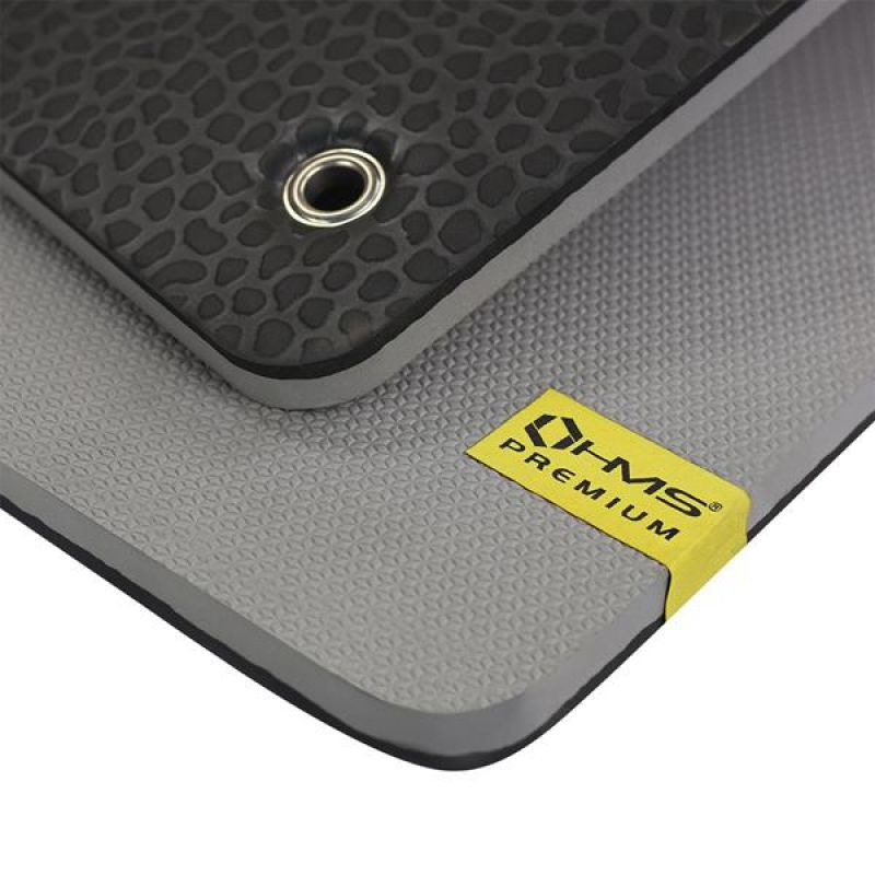 HMS Premium MFK02 Grey-Black Club Fitness Mat with Holes szürke póló 17-44-275