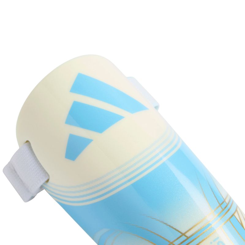 Adidas Messi Match Kids' Soccer Shin Guards White and Blue kék védőfelszerelés KX4137
