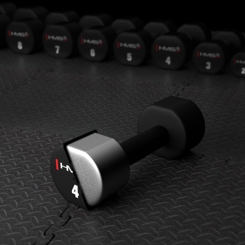 HMS HPT04 2 x 4 KG POLYURETHANE TPU Dumbbells súlyzó 17-66-213