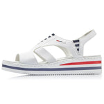 Rieker W V02Y5 wedge white fehér sandals