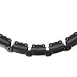 HMS Hula Hop Set HHW11 BLACK with studs and weight + BR163 BLACK PLUS SIZE belt fekete kiegészítő 17-44-634