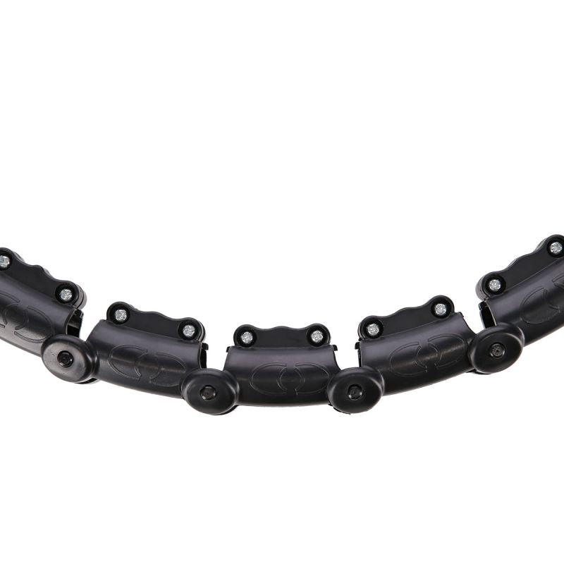 HMS Hula Hop Set HHW11 BLACK with studs and weight + BR163 BLACK PLUS SIZE belt fekete kiegészítő 17-44-634