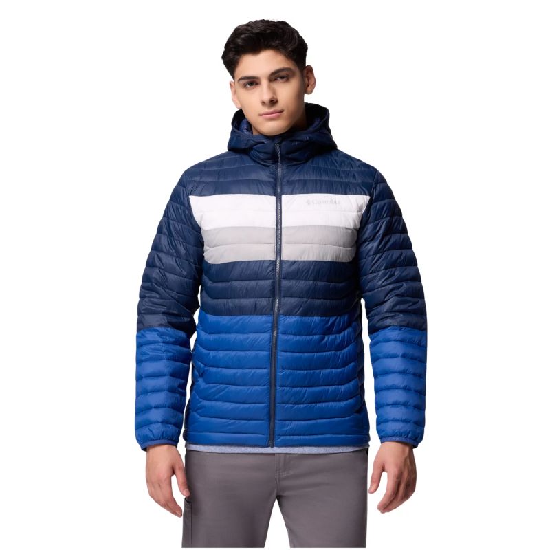 Columbia Powder Pass Hooded Jacket 2134131433 Blue L Ruházat