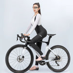 Rockbros TVI Women's Cycling Bib with Pad Size - Black fekete nadrág 15310004003-211708