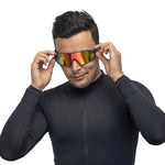 Rockbros Polarized Cycling Glasses - Blue and Pink rózsaszín glasses, training equipment