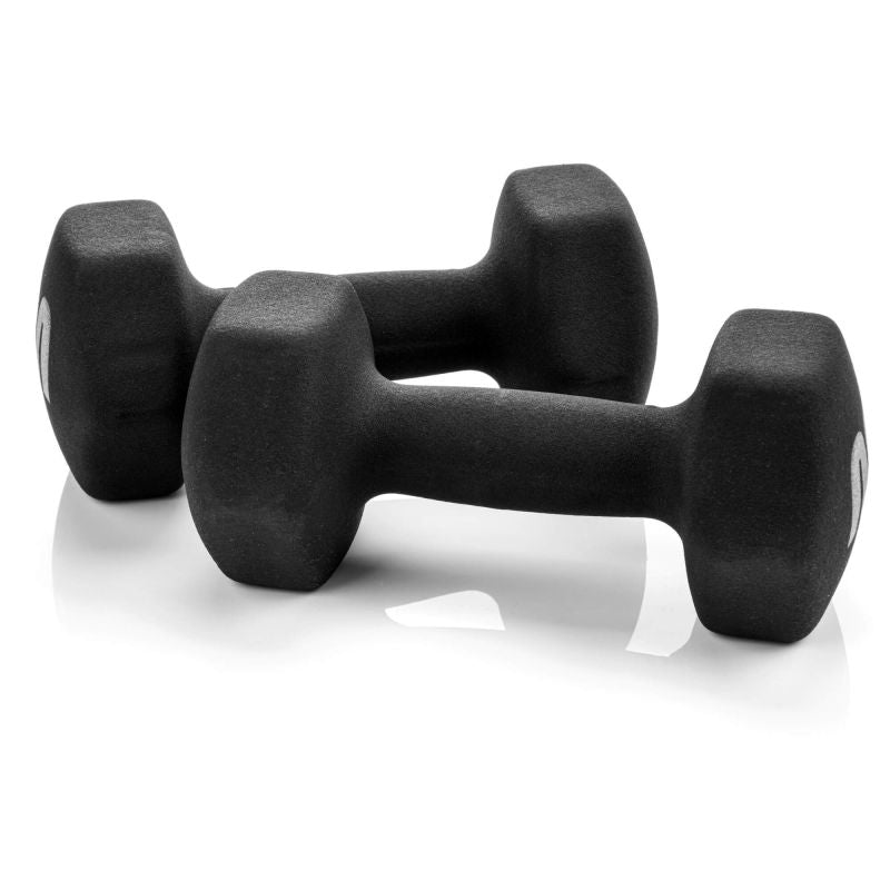 Meteor 2x5 kg cast iron dumbbell set uniw hátizsák 17847