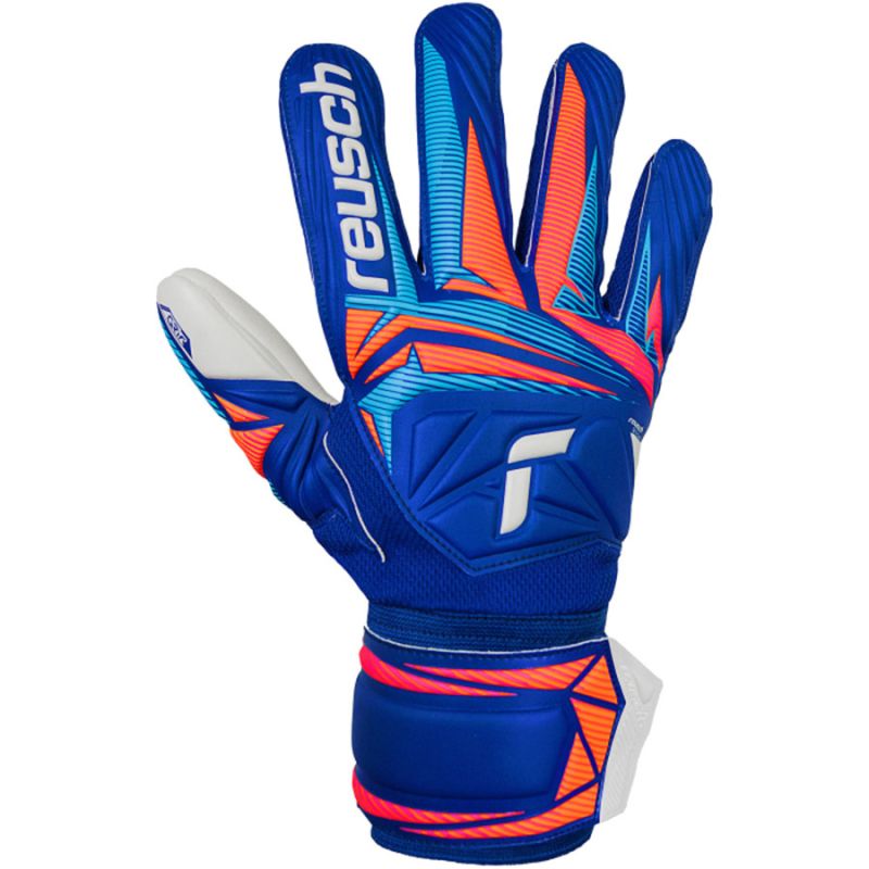 Reusch Attrakt Grip goalkeeper gloves blue 5670815 kék kapuskesztyű
