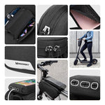 Wozinsky frame bike + detachable phone cover up to 6.5 "1.5l black ( ) fekete táska 304004-50809