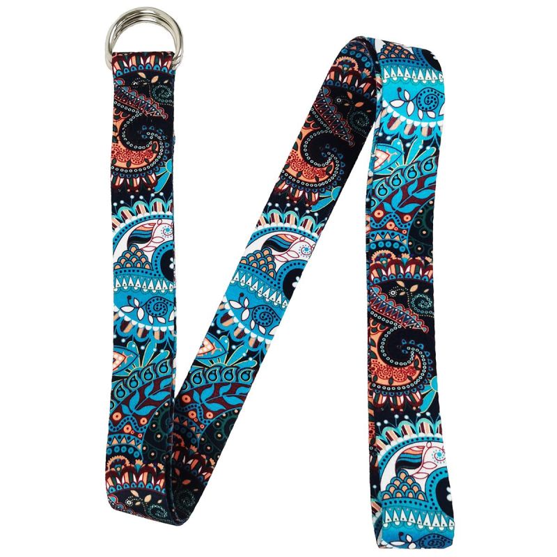 Enero YOGA EXERCISE BELT 183x3.8 CM ETNO FIT fekete belts