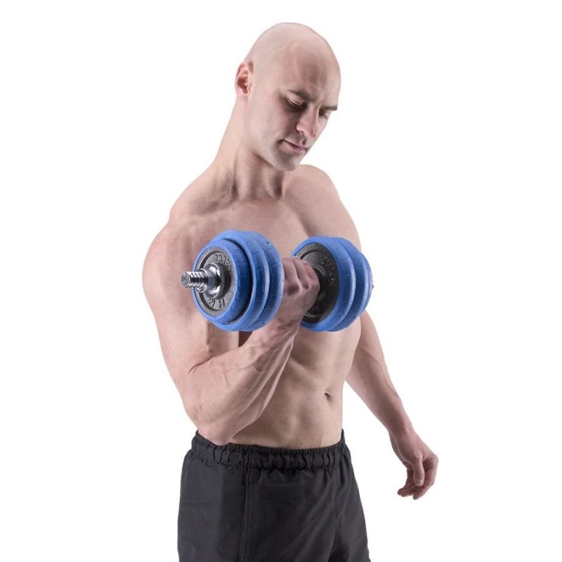 HMS SGG30 BAR 2-in-1 weight set (barbell and dumbbells) 30 kg póló 17-59-133