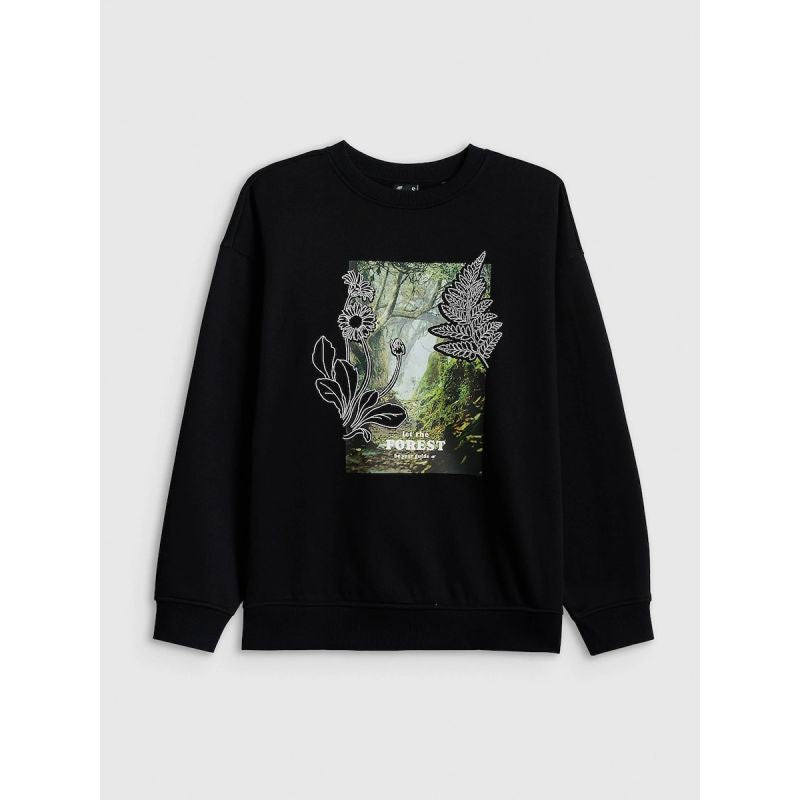 4F Women's loose sweatshirt without hood ruházat 4FRSS26TSWSF2837-20S